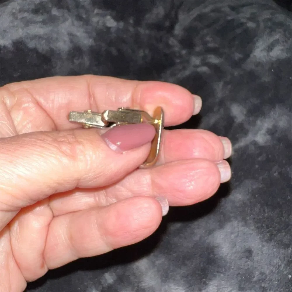 Vintage Swank Art Deco Silver Cufflinks Men's Jewelry